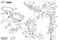 Bosch 0 601 853 493 Gws 24-180 H Angle Grinder 230 V / Eu Spare Parts